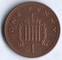 Монета 1 пенни. 2003 год, Великобритания.