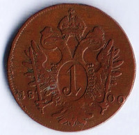 Монета 1 крейцер. 1800(С) год, Священная Римская империя.