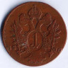 Монета 1 крейцер. 1800(С) год, Священная Римская империя.