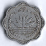 Монета 10 пойша. 1974 год, Бангладеш.