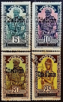 Набор почтовых марок (4 шт.). "Стандарт". 1933 год, Кот д`Ивуар.