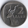 Монета 2 ранда. 2001 год, ЮАР. UMZANSTI AFRIKA.