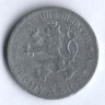 Монета 50 геллеров. 1940 год, Богемия и Моравия.
