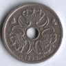 Монета 2 кроны. 1992 год, Дания. LG;JP;A.