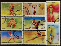 Набор марок (8 шт.). "Летние Олимпийские игры - Мюнхен`1972". 1972 год, Нагаленд.