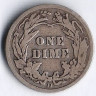 Монета 10 центов. 1914(D) год, США.