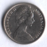 Монета 5 центов. 1968 год, Австралия.