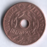 Монета 25 сентимо. 1938 год, Испания.