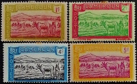Набор марок (4 шт.). "Деревенские мотивы". 1925 год, Камерун.