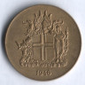 Монета 1 крона. 1946 год, Исландия.