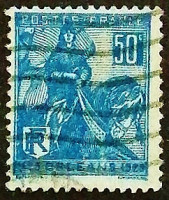 Почтовая марка. "Жанна д`Арк". 1929 год, Франция.