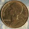 Монета 20 сантимов. 1990 год, Франция.