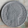 Монета 2 франка. 1941 год, Франция. Алюминий.