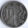 Монета 10 центов. 2007 год, Австралия.
