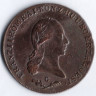 Монета 6 крейцеров. 1800(C) год, Священная Римская империя.