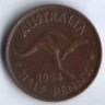 Монета 1/2 пенни. 1954(p) год, Австралия.