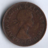 Монета 1/2 пенни. 1954(p) год, Австралия.