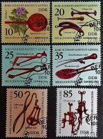 Набор почтовых марок (6 шт.). "Коллекция истории болезни в Институте Карла Судхоффа, Лейпциг". 1981 год, ГДР.