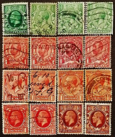Набор почтовых марок (60 шт.). "Король Георг V". 1911-1935 годы, Великобритания.