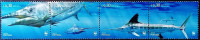 Сцепка марок (4 шт.). "WWF - Голубой марлин". 2004 год, Азорские острова.
