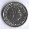 Монета 10 центов. 1951 год, Нидерланды.