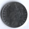 Монета 100 лир. 1966 год, Италия.