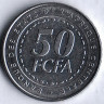 Монета 50 франков. 2023 год, Центрально-Африканские Штаты.