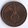 Монета 2 рейхспфеннига. 1940 год (A), Третий Рейх.