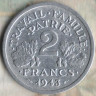 Монета 2 франка. 1943 год, Франция.