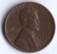 1 цент. 1956(D) год, США.