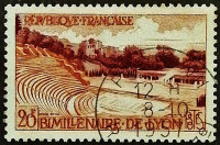 Почтовая марка. "200-летие Лиона". 1957 год, Франция.