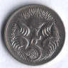 Монета 5 центов. 1970 год, Австралия.
