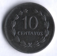 Монета 10 сентаво. 1987 год, Сальвадор.