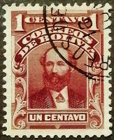 Почтовая марка (1 c.). "Адольфо Балливиан". 1904 год, Боливия.