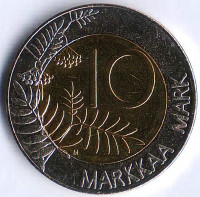Монета 10 марок. 2001(M) год, Финляндия.