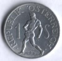 Монета 1 шиллинг. 1946 год, Австрия.