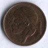 Монета 50 сантимов. 1989 год, Бельгия (Belgique).
