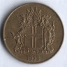 Монета 1 крона. 1973 год, Исландия.