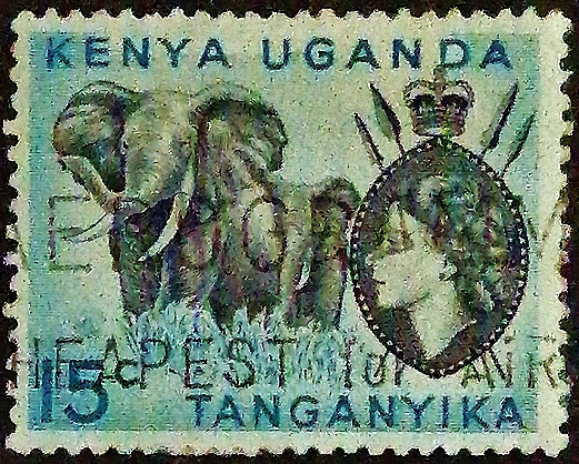 Почтовая марка (15 c.). "Королева Елизавета II". 1958 год, Британская Восточная Африка. Почтовая марка (15 c.). "Королева Елизавета II". 1958 год, Британская Восточная Африка.