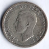 Монета 6 пенсов. 1939 год, Великобритания.