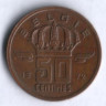 Монета 50 сантимов. 1972 год, Бельгия (Belgie).