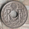 Монета 5 сантимов. 1924 год, Франция. 