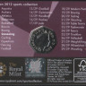 Монета 50 пенсов. 2011 год, Великобритания. Каноэ.