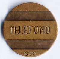 Телефонный жетон компании "ENTEL" №632, Аргентина.