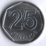 Монета 25 сентаво. 1994 год, Бразилия.