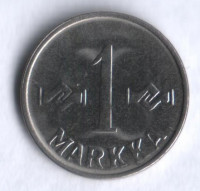 1 марка. 1956 год, Финляндия.