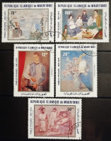 Набор почтовых марок (5 шт.). "100 лет со дня рождения Пабло Пикассо". 1981 год, Мавритания.