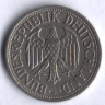 Монета 1 марка. 1962 год (J), ФРГ.