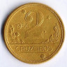 Монета 2 крузейро. 1950 год, Бразилия.