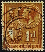 Почтовая марка (1 c.). "Король Георг V". 1930 год, Мальта.